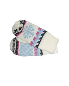 Girls Warm Woolen Gloves