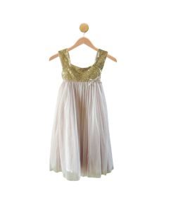 Monsoon Gold Tulle Dress