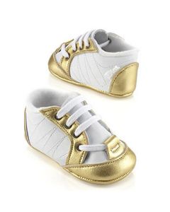 Test Baby Dior Metallic Gold Leather Sneaker