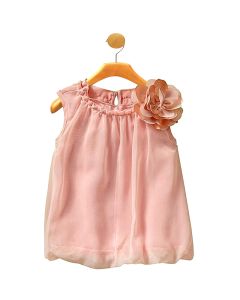 Flower Bow Silk Dress