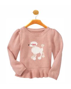 Pink Poodle Dog Sweater