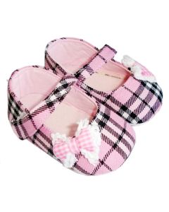 Infant Girls Pink Checked Mary Jane Shoes