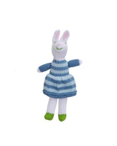 Girl Blue Bunny Rattle