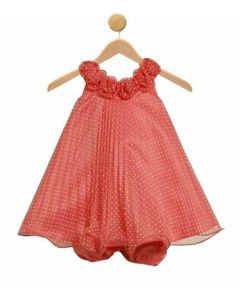 Girls Coral Easter Dress