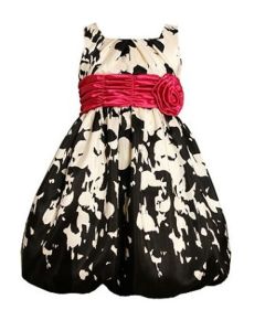 Floral Shantung Bubble Dress