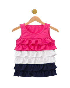 Cutie Ruffle Top, Shorts & Necklace Set