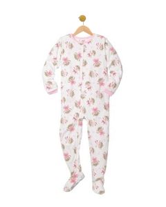 Girl's Pink & White Sleep Suit