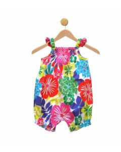 Bright Floral Romper Sun Suit