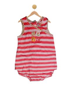 Girl's Stripe KeepCool Sunsuit