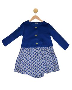 Blue Dress & Bolero Set