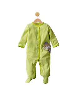 Green Striped Footed Pajamas