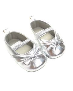 Classic Silver Bow Toddler Shoe