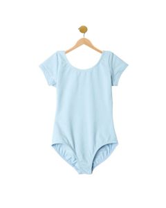 9391 White Child Faded Short Sleeve Leotard