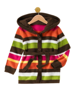 Striped Sweater Cardigan Multi Color Youth