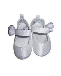 Baby Girl White Satin Shoes