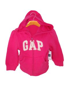 Girls Pink Logo Hoodie Sweatshirt Jacket