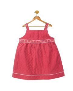 Girl Pink Corduroy Jumper Dress