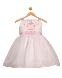 Baby Girl Pink Birthday Cake Theme Dress