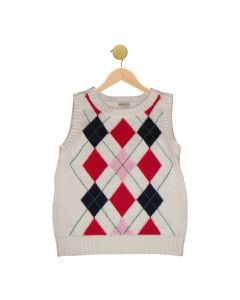 Girls Argyle Sweater Vest