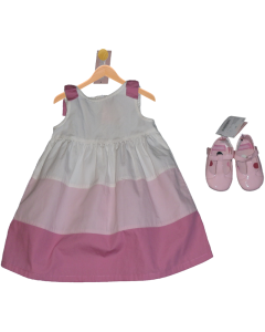 Color Block Dress & Shoe Set