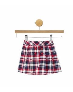 Girls Home Coming Kitty Plaid Skirt