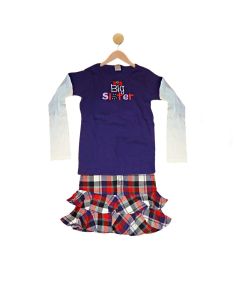 Girls Winter Plaid Skirt