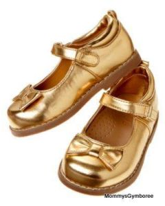 Metalic Gold Mary Jane Shoe