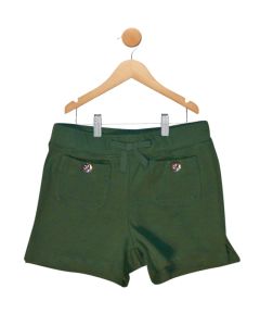 Emerald Green Basic Knit Shorts