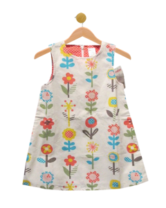 Happy Rainbow Flower Dress Spring Dress