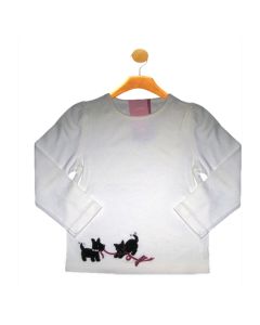 Scottie Puppy Dog Rhinestone T-Shirt