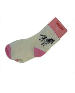 Girls Wild Zebra Socks