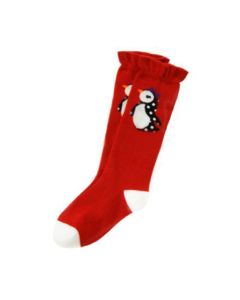 Winter Penguin Knee Socks