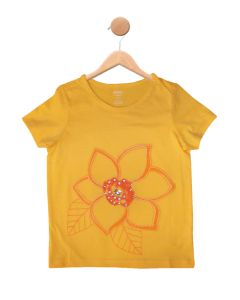 Yellow Orange Flower T Shirt