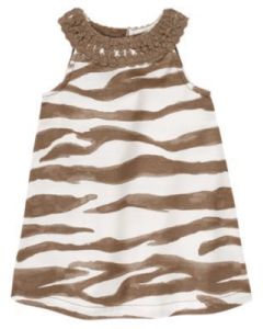 Zebra Safari Crochet Dress