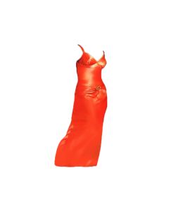 ORANGE PAPAYA FORMAL LONG DRESS