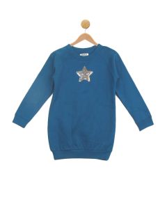 Sequin Star Tunic Sweatshirt