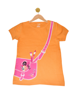 Panda Academy Orange Pink Purse Shirt