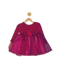 Fuchsia Sheer Dress