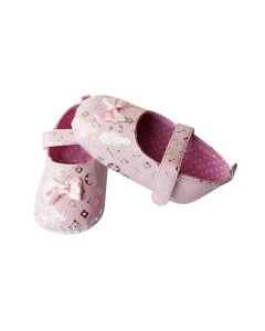 Baby Pink Flower Stripes Shoe