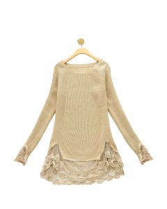 Girls Lacy Knit Top