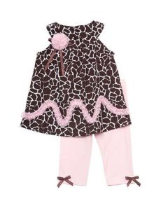 Top & Leggings Set Toddler Girl Outfit Clothes Dress