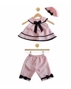 Baby Girls Nautical Pink Dress, Pants & Hat