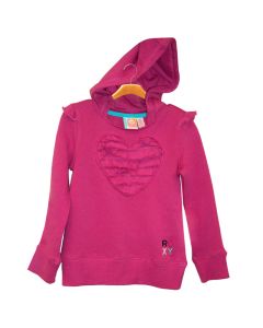 Raspberry Heart Pullover Sweatshirt