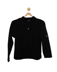 Black Micro Fleece Pullover