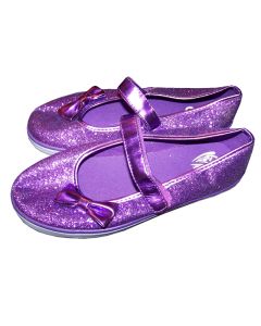 Girls Purple Sparkle Shoes