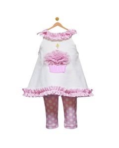 Toddler Girls Birthday Legging Set