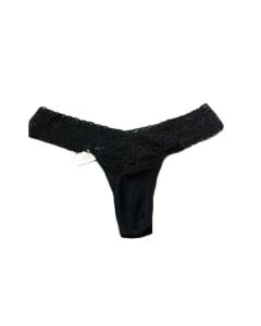 Black Lace Thong Panty